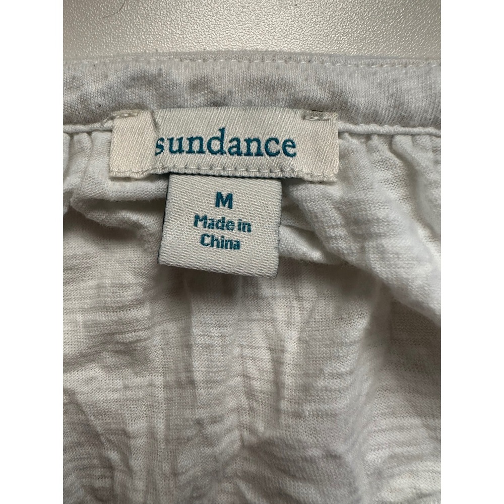 Sundance Romance Textured‎ Crochet Peasant Blouse Sz M 3/4 Sleeve Tunic Top Boho - Picture 4 of 8